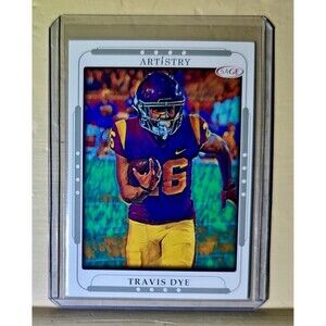 Travis Dye 2023 SAGE NFL Artistry Football #112 Card